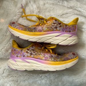 Hoka x Free People Floral print running gym shoes - GUC size 6